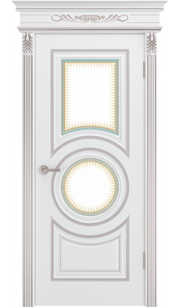 Рондо Luxury В-0 ДО 6 (белая) с патиной