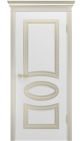 Ария New ДГ В-1 (белая) с патиной