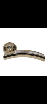 Ручка Archie на круглой розетке SILLUR 132 P.GOLD/CRYSTAL