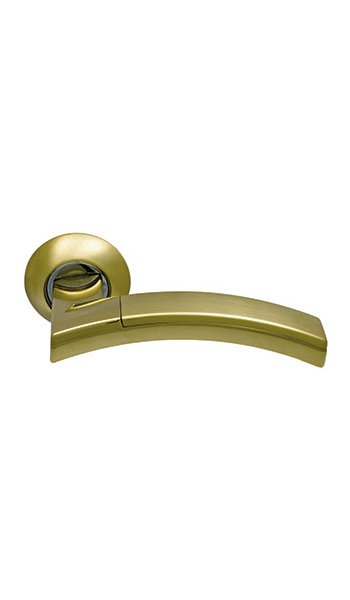 Ручка Archie на круглой розетке SILLUR 132 S.GOLD/P.GOLD