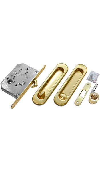 Комплект - ручки, сантехническая защелка MHS150 WC SG